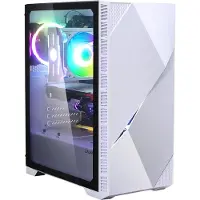 Zalman Z3 Iceberg White, Midi Tower, PC, Weiß, ATX, EATX, micro ATX, Mini-ITX, Kunststoff, Stahl, Gehärtetes Glas, 16,3 cm