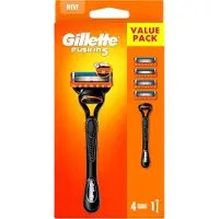 Gillette Fusion5 Rasierklingen, Männer, , Fusion5, Edelstahl, Orange, 4 Stück(e)