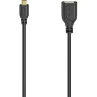 Hama Micro-USB-OTG-Kabel Flexi Slim, 480 Mbit/s, 0,15 m