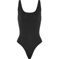 Wolford Bodysuit Beauty Cotton – Verstellbare Träger – Größe L – Schwarz