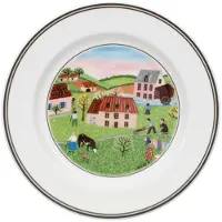 Villeroy & Boch Brotteller "Brotteller Mühle Design Naif ø 17 cm bunt"