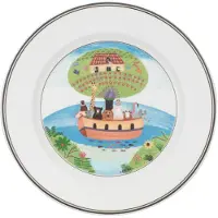 Villeroy & Boch Frühstücksteller "Frühstücksteller Arche Noah Design Naif ø 21 cm bunt"