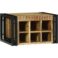 vidaXL Weinregal 2 stk. 46 x 35 x 27,5 cm Massivholz Mango