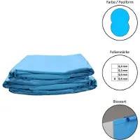 Waterman Poolfolie Ersatzfolie Achtformbecken 725x460x120cm - Dicke 0,6mm - Einhängebiese - blau