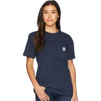 Carhartt T-Shirt Workwear Pocket S/S T-Shirt Women Navy-XS