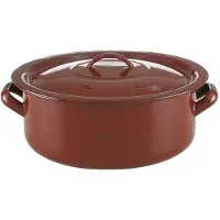 Quid Klassische Emaille-Emaille-Stahl-Kasserolle 40cm - 20l