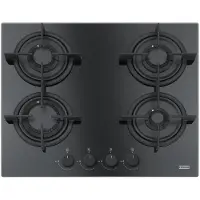 Franke Crystal FHCR 604 4G HE BK C, Schwarz, Integriert, 60 cm, Gaskochfeld, Glas, 4 Zone(n)
