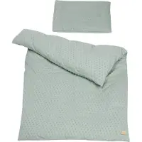 Roba Kinderbettwäsche Lil Planet 100 x 135 cm - 2-teiliges Bettwäsche Set - Bio Baumwolle - GOTS und Oeko-Tex 100 zertifiziert - Frosty Green