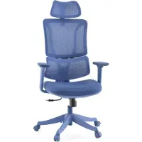 MyBuero Home Office Bürostuhl Ergomy Colore Schreibtischstuhl mit Armlehnen (höhenverstellbar) Stoff / Netzstoff Drehstuhl
