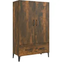 vidaXL Highboard Räuchereiche 70x31x115 cm Holzwerkstoff