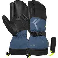 Reusch Handschuhe Men Down Spirit GTX Lobster Black / Dark Denim / Safety Yellow-10.5