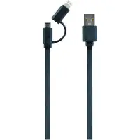 Gembird USB-Lade-Kombikabel, schwarz, 1 m