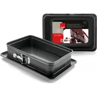 Ibili Kuchenform rechteckig Moka 28 x 18 x 7 cm Ideal für süsse und herzhafte Backwaren