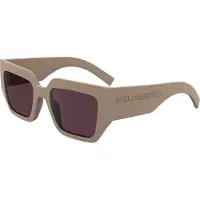 Karl Lagerfeld KL6166S Unisex-Sonnenbrille Vollrand Quadratisch Kunststoff-Gestell, beige