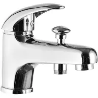 Aqualine Waschtischarmatur mit Umsteller, Chrom