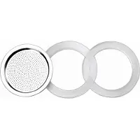 Ibili - Silikondichtung + Filter für Kaffeekocher Essential für 6 Tassen, Set mi