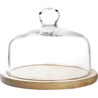 Ibili 18 Cm Glas Oberteil Mit Holzsockel