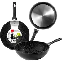 Ibili Natura 30 Cm Wok Silber Silber One Size