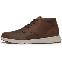 Timberland für Herren. TB0A6C7TW011 Parker Street Turnschuhe braun (40), Leder, Wohnung, Schnürsenkel, Lässig