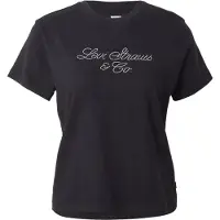 Levi's T-Shirt "GRAPHIC CLASSIC T", Damen, Gr. S (36), schwarz, Single Jersey, Obermaterial: 100% Baumwolle, figurumspielend hüftlang, Rundhals, Shirts T-Shirt, Glitzerne Applikation