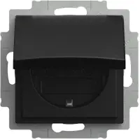 Busch-Jaeger 2CKA002018A1587, Schuko, 2P+PE, Schrauben, Europa, Eingebaut, Schwarz