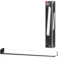 Paulmann Wandlampe Arneb, schwarz, für Badezimmer, Aluminium, Modern, Wandleuchte, Wandlampe Bad