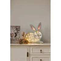 Little Lights Kinder Wand- & Tischleuchte Hase Grau