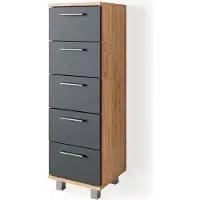 Vicco Badschrank Ilias Goldkraft Eiche 30 x 95 cm, Model 31927