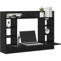 vidaXL Wandtisch Schwarz Eichen-Optik 105 x 48 x 75 cm Holzwerkstoff