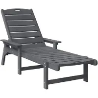 vidaXL Sonnenliege 2 stk. Polyethylen Hellgrau