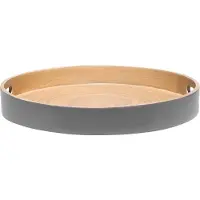 Ibili Serviertablett rund Mattgrau 35 x 4.50 cm Perfekt für Servieren und Präsentieren