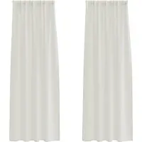 vidaXL Voile-Vorhang 2 stk. Creme 260 x 140 cm Polyester