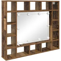 vidaXL Spiegelschrank Altholz 91 x 15 x 76,5 cm Holzwerkstoff