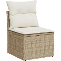 vidaXL Sofa Set 6 Stk. Poly-Rattan