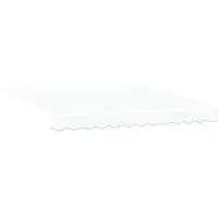 vidaXL Markisenersatzstoff Weiß 330 x 195 cm Polyester