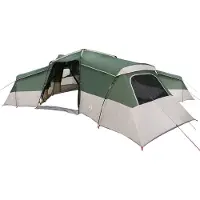 vidaXL Familienzelt mit Dach mit Speicher Grün 833 x 585 x 216 cm Taft