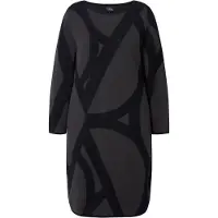 Ulla Popken Midikleid in khakigrau | Gr.: 50-52