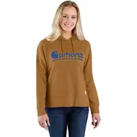Carhartt Kapuzenpullover Fiber Series Graphic Sweatshirt Damen Brown-L
