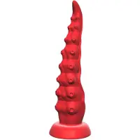 Monster Fuck Roter ferngesteuerter Saugnapf-Oktopus-Vibrator