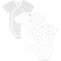 Stellou & Friends Wickelbody-Set kurzarm Hunde in grey | Gr.: 86/92