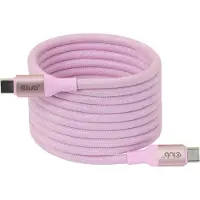 Club 3D Club3D Lifestyle USB-C Magnetisches Kabel 240W 2m rosa St/St