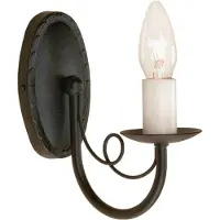 Elstead Lighting Elstead Minster Wandleuchte E14 Schwarz, UK