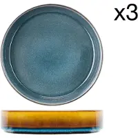 Cosy & Trendy Tiefer Teller Quintana Blue 19,5 cm (3er-Set)