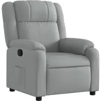 vidaXL Relaxsessel, hellgrauer Stoff