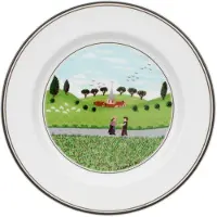 Villeroy & Boch Brotteller "Brotteller Begegnung Design Naif ø 17 cm bunt"