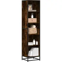 vidaXL Bücherregal Räuchereiche 40x35x170,5 cm Holzwerkstoff