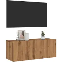 vidaXL TV-Wandschrank Artisan-Eiche 80x30x30 cm Holzwerkstoff