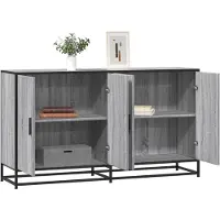 vidaXL Sideboard Grau Sonoma 134x35x76 cm Holzwerkstoff