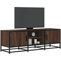 vidaXL TV-Schrank Eichen-Optik 120x35x41 cm Holzwerkstoff und Metall