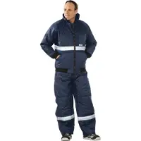 Planam Kühlhaus Blouson marine, Innenfutter rot XXL XXXL